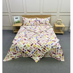 Комплект постельного белья Luxe Cotton MX946, простыня 220x240, пододеяльник 200x220, 2 наволочки 50x70