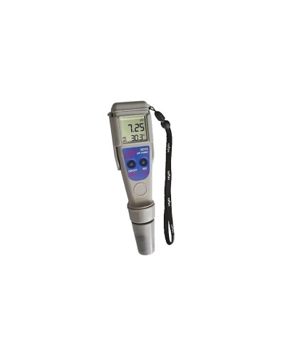 Suya davamlı pH/temperatur ölçən cib test cihazı Adwa AD12 pH-TEMP, dəyişdirilə bilən elektrod ilə