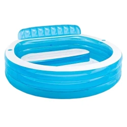 Надувной бассейн Intex H57225588190, 224x216x76 см, 640 л, голубой