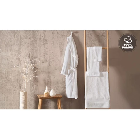 Полотенце банное Yataş Essentials, 90х150 см, хлопок, ekru