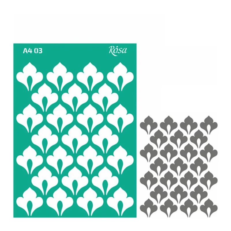 Трафарет Rosa Talent многоразовый самоклеющийся №03, А4, 21х29.7 см, фоновый Трафарет Rosa Talent многоразовый самоклеющийся №03, А4, 21х29.7 см, фоновый