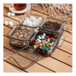 Набор менажниц Porsima Mini с подносом для кофе, пластик, 9 предметов