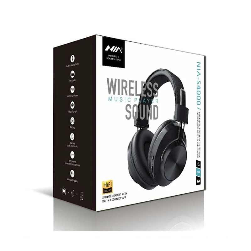 Беспроводные наушники NIA S4000 Black Беспроводные наушники NIA S4000 Black