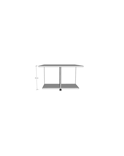 Jurnal masası Ev Plus Grelo, LDSP, ağ, 90x90x45 sm