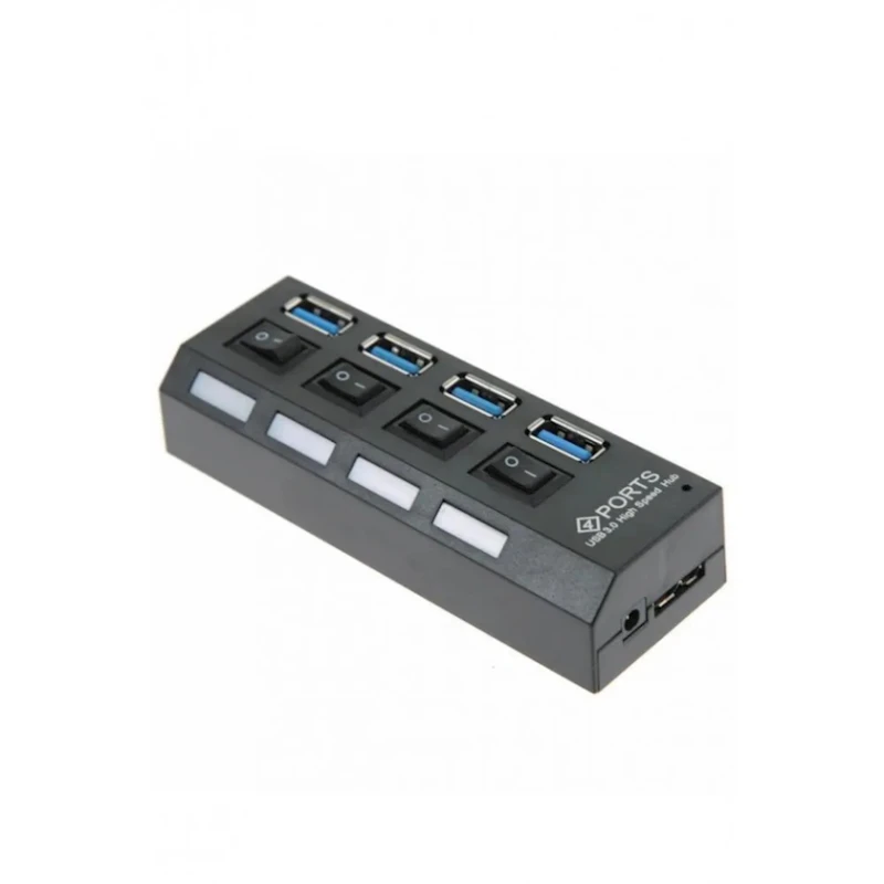 USB хаб Maxgo 2070 4 Port Hub USB 3.0 Replicator Multiplexer, Black