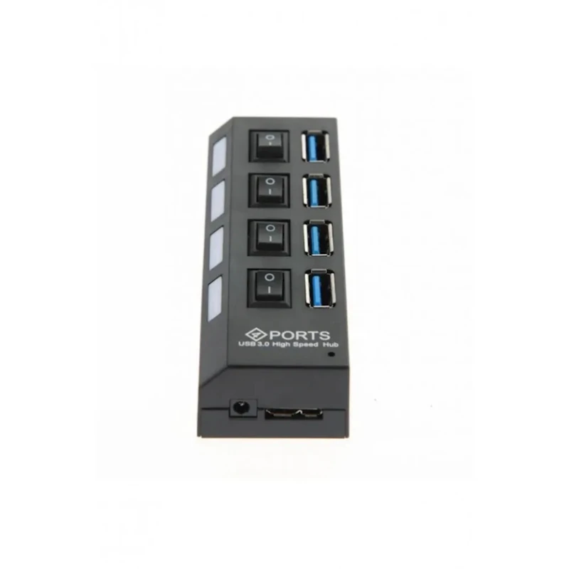 USB хаб Maxgo 2070 4 Port Hub USB 3.0 Replicator Multiplexer, Black