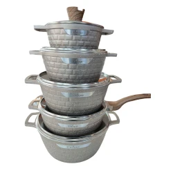 Наборы посуды для готовки Unique ZGH_00086, гранит, бежевый, 12 предметов