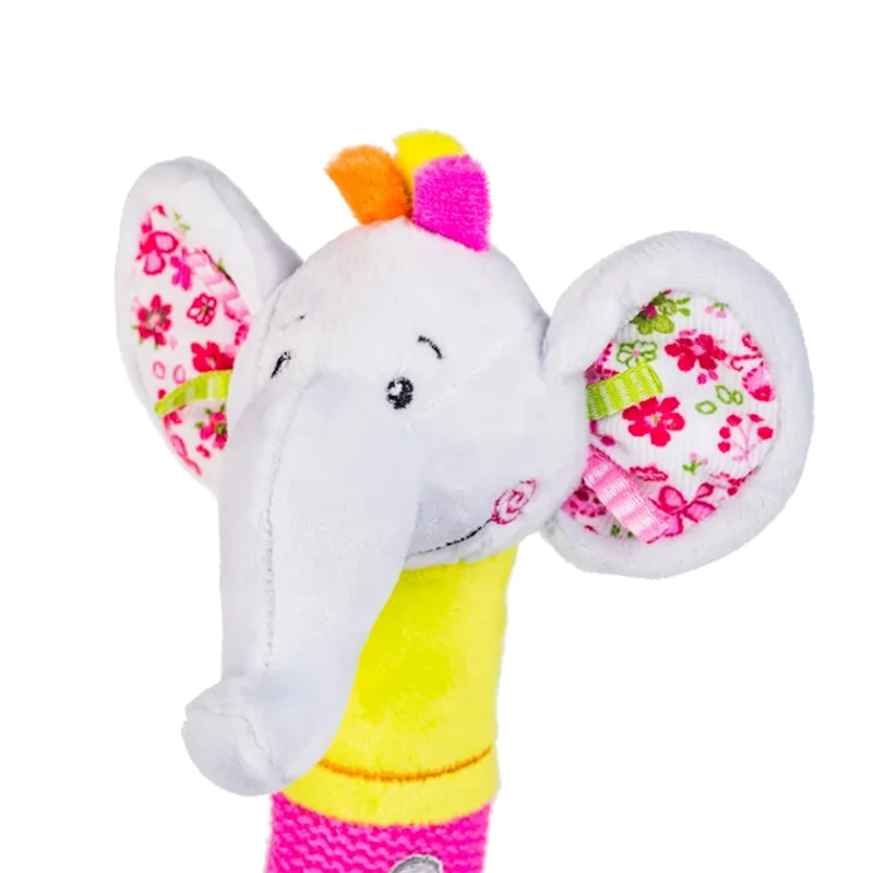 Прорезыватель-погремушка Babyono Elephant 1193, разноцветный Прорезыватель-погремушка Babyono Elephant 1193, разноцветный