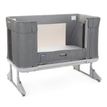 Uşaq beşiyi Chicco Next2Me Forever Moon Grey, 121x73.8x108.2 sm, 0+ ay