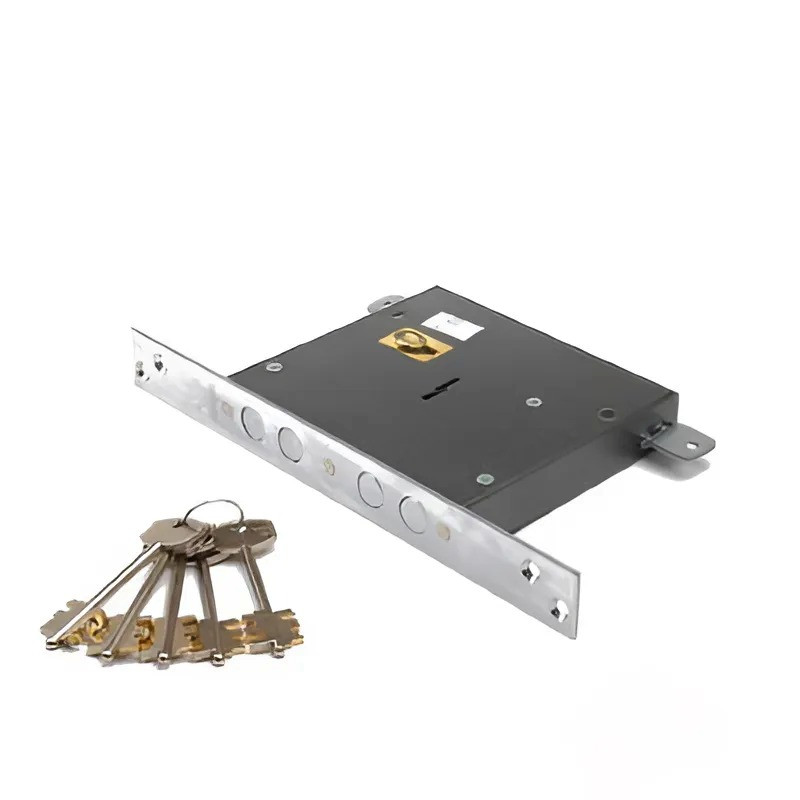 Taxma qıfıl Mettem 15902, polad, 5 açar, qara