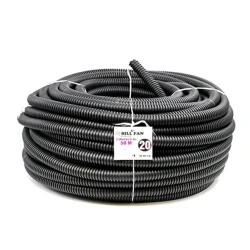 Труба электроизоляционная Hill Fan диаметром 18 мм, 50 м, черный
