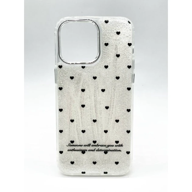 Чехол case для iPhone 15 Pro Max Hearts Белый