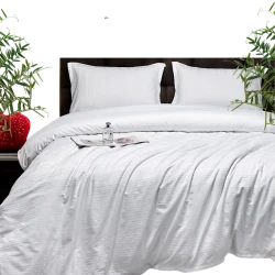 Комплект постельного белья Narlı Exclusive Narlı 000763, пододеяльник 200x220 см, простыня 240x260 см, 2 шт наволочки 50x70 см, двуспальный, люкс сатин, белый