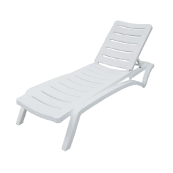 Шезлонг Monoblock SP_6167, 64x186x30 см, белый Шезлонг Monoblock SP_6167, 64x186x30 см, белый