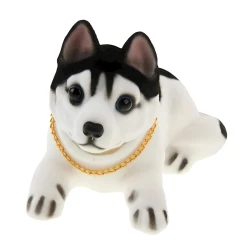 Torpedo üçün oyuncaq Lovely Husky Nodding Dog for Car Decoration