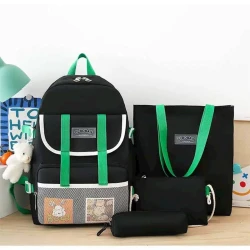 Məktəbli çantası dəsti 9525 Qara Məktəbli çantası dəsti 9525 Qara