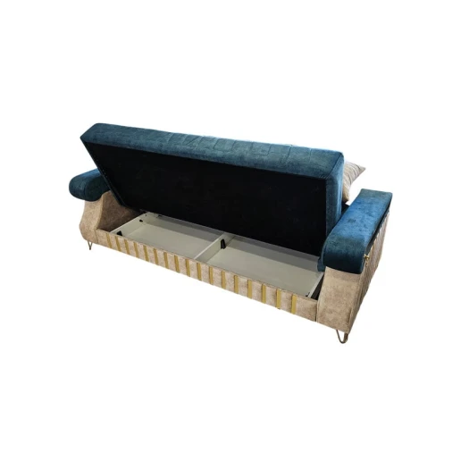 Диван Foresta Amazon FRST_99000019, синий/золотистый Диван Foresta Amazon FRST_99000019, синий/золотистый