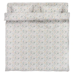 Комплект постельного белья JYSK Erika Flannel, пододеяльник 200x220 см, простыня 240x260 см, 50x70/75 см, двуспальный, фланель/хлопок, разноцветный