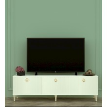TV üçün tumba, ağ, 55x33x180 sm