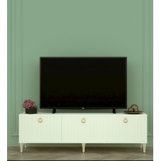 TV üçün tumba, ağ, 55x33x180 sm