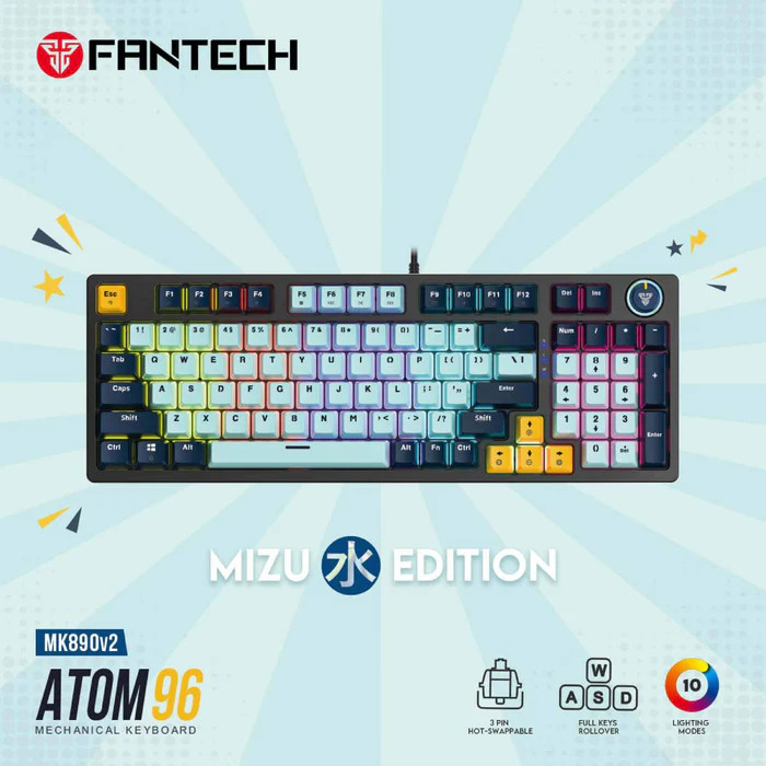 Игровая клавиатура Fantech Atom 96 MK890v2 Игровая клавиатура Fantech Atom 96 MK890v2