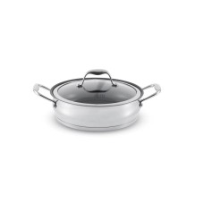 Böyük tava Gipfel Cantata 1268, 2.7 l, 24 sm, paslanmayan poladdan, qapaq ilə, rəng boz