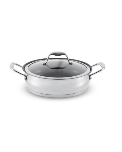 Böyük tava Gipfel Cantata 1268, 2.7 l, 24 sm, paslanmayan poladdan, qapaq ilə, rəng boz