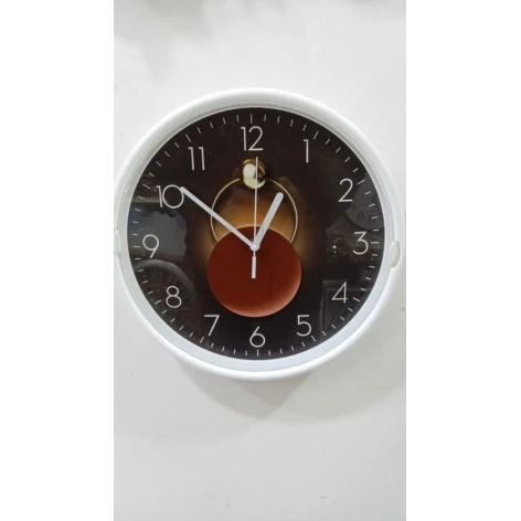 Divar saatı Bayramov Group SS-152, ağ, 30 sm