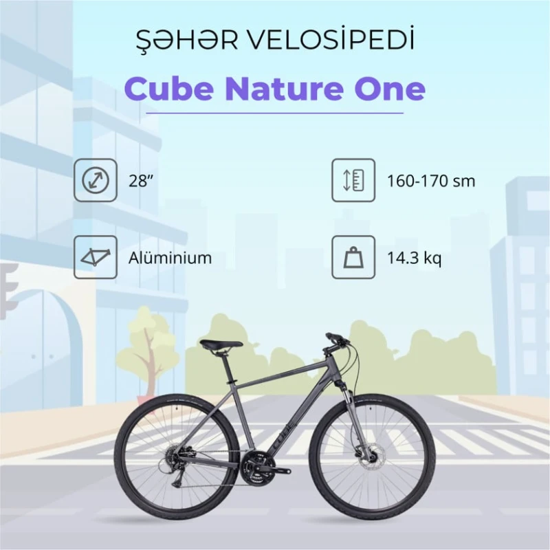 Городской велосипед Cube Nature ONE 2TKR_2328, 28 Городской велосипед Cube Nature ONE 2TKR_2328, 28