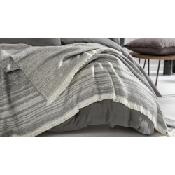 Плед Yataş Pietro, 140х190 см, акрил, серый