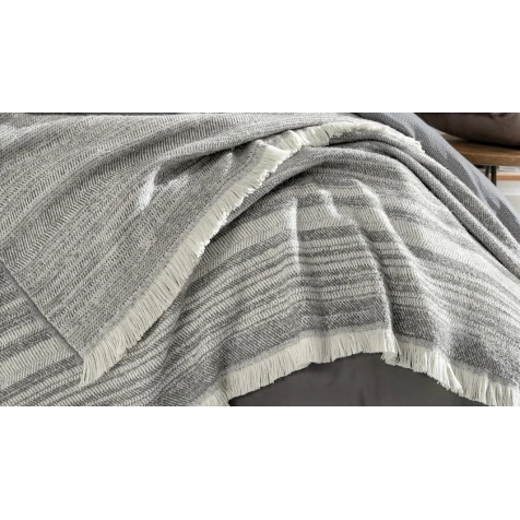 Плед Yataş Pietro, 140х190 см, акрил, серый Плед Yataş Pietro, 140х190 см, акрил, серый