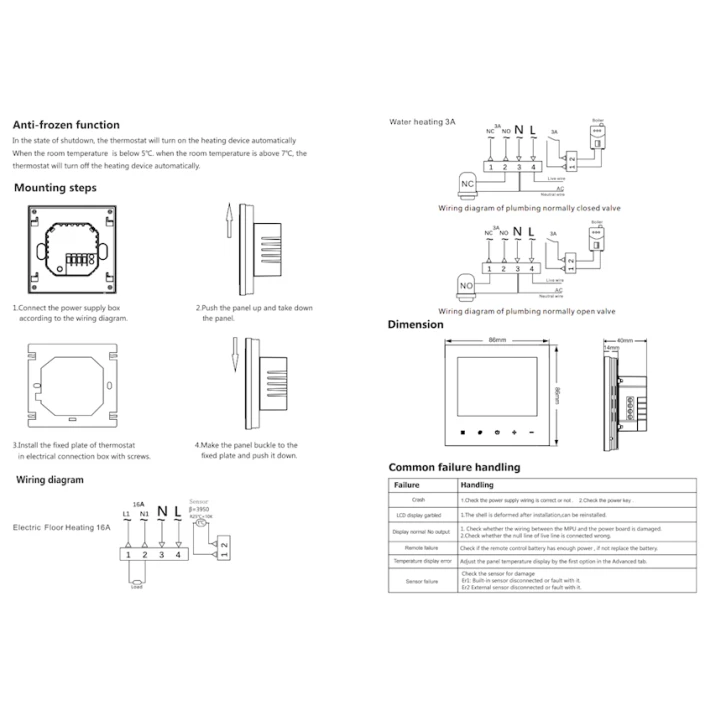 Умный термостат для управления системами отопления Yieryi ST_36493241 Умный термостат для управления системами отопления Yieryi ST_36493241