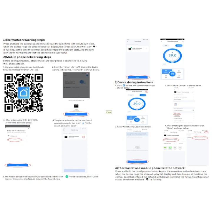 Умный термостат для управления системами отопления Yieryi ST_36493241 Умный термостат для управления системами отопления Yieryi ST_36493241