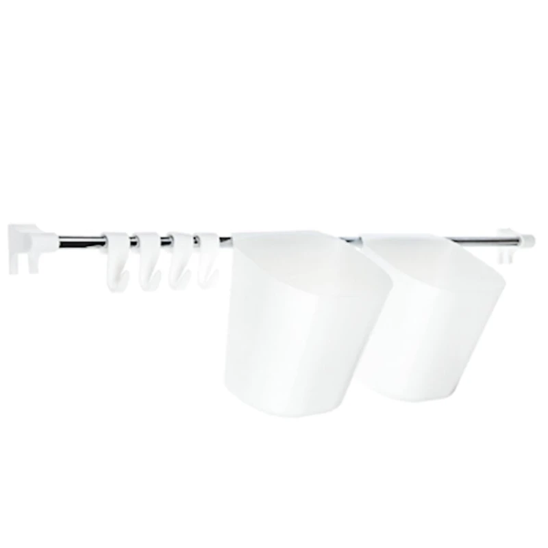 Набор рейлинга Berossi Prestige, 23х63х12 см, белый Набор рейлинга Berossi Prestige, 23х63х12 см, белый