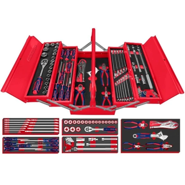 Alət dəsti Emtop EHTS00591, 59 parça