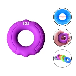 Кистевой эспандер Gymnic 1135, силиконовый, 36 кг, фиолетовый