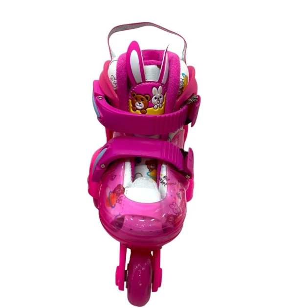 Роликовые коньки для детей M6751, розовые, размер XS (26-29)