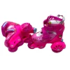 Роликовые коньки для детей M6751, розовые, размер XS (26-29)