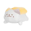 Мягкая игрушка Miniso Суши-Кот Тамагояки 39x18x20 см, белый/желтый
