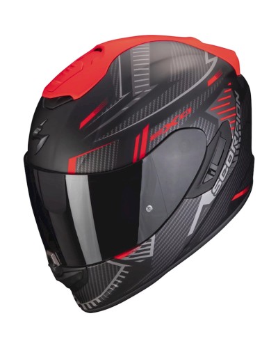 Motosiklet dəbilqəsi Scorpion EXO-1400 Evo Air Shell Matt Black-Red XXL