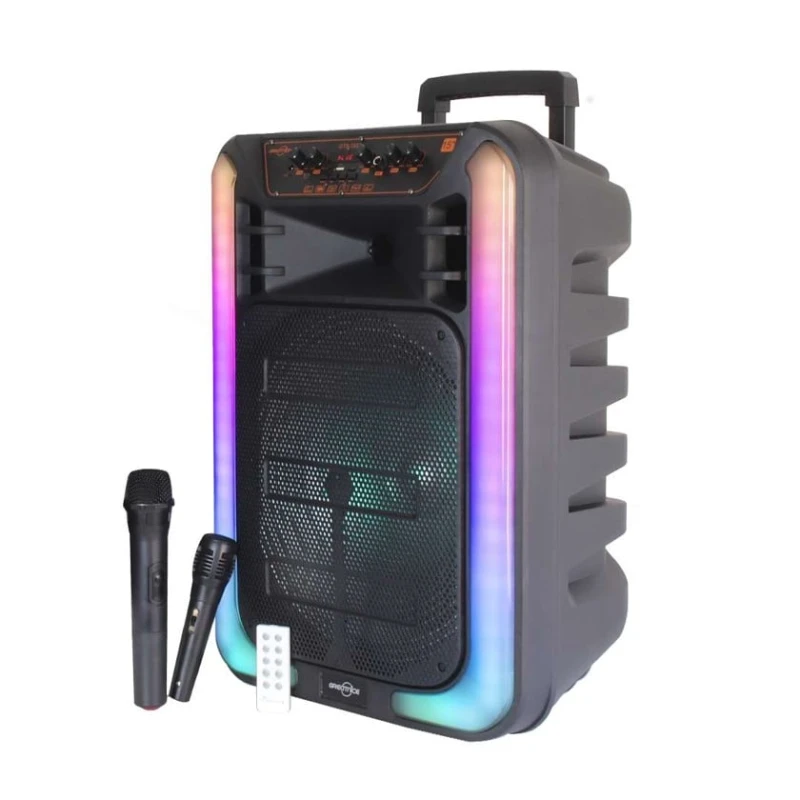 Портативная колонка GTS 1937 15″, 2 микрофона Портативная колонка GTS 1937 15″, 2 микрофона