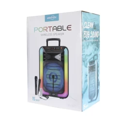 Портативная колонка GTS 1937 15″, 2 микрофона