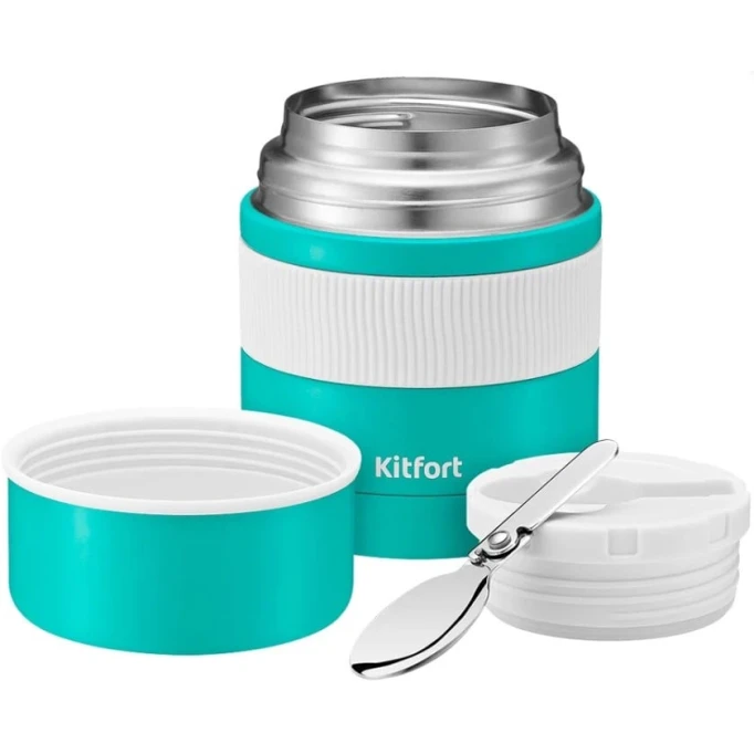 Lanç-boks Kitfort KT-1218, paslanmayan polad/polipropilen, 500 ml Lanç-boks Kitfort KT-1218, paslanmayan polad/polipropilen, 500 ml