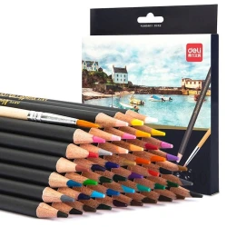 Набор акварельных цветных карандашей Deli, 48 цветов Набор акварельных цветных карандашей Deli, 48 цветов