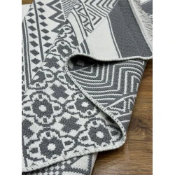 Ковер Natural Halı Arya ARGREY0039, 120x180 см, хлопок, белый/серый