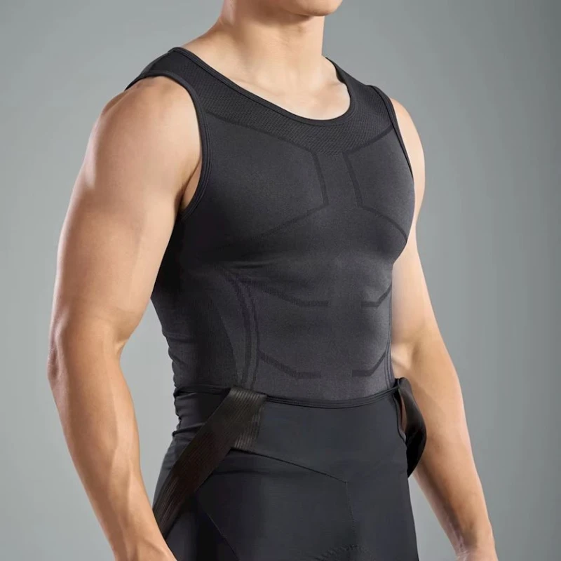 Mayka kişilər üçün Santic 2C02239G, qara, poliester/neylon, ölçü S