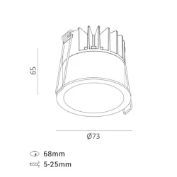 Спот Lustore DEEP DEEP BK, черный