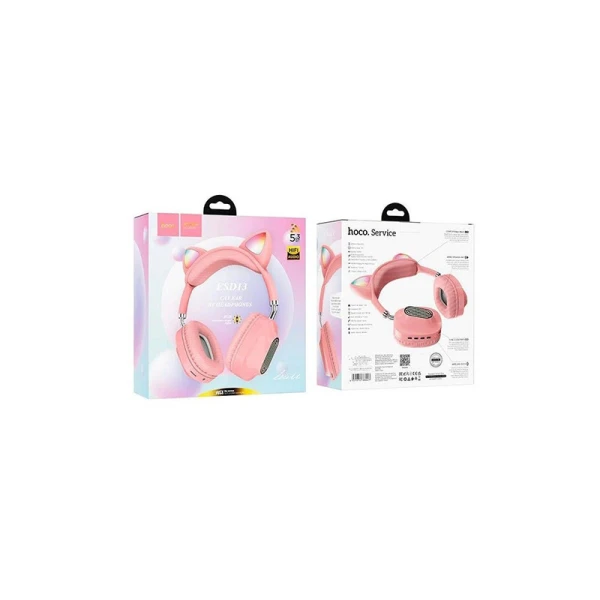 Simsiz qulaqlıqlar Hoco ESD13 Pink + Audio kabel Hoco UPA24 AUX