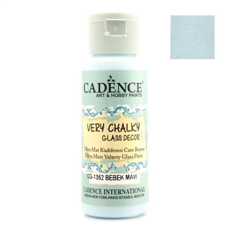 Şüşə üçün mat boya Cadence Very Chalky CG1352 Baby Blue 59 ml Şüşə üçün mat boya Cadence Very Chalky CG1352 Baby Blue 59 ml