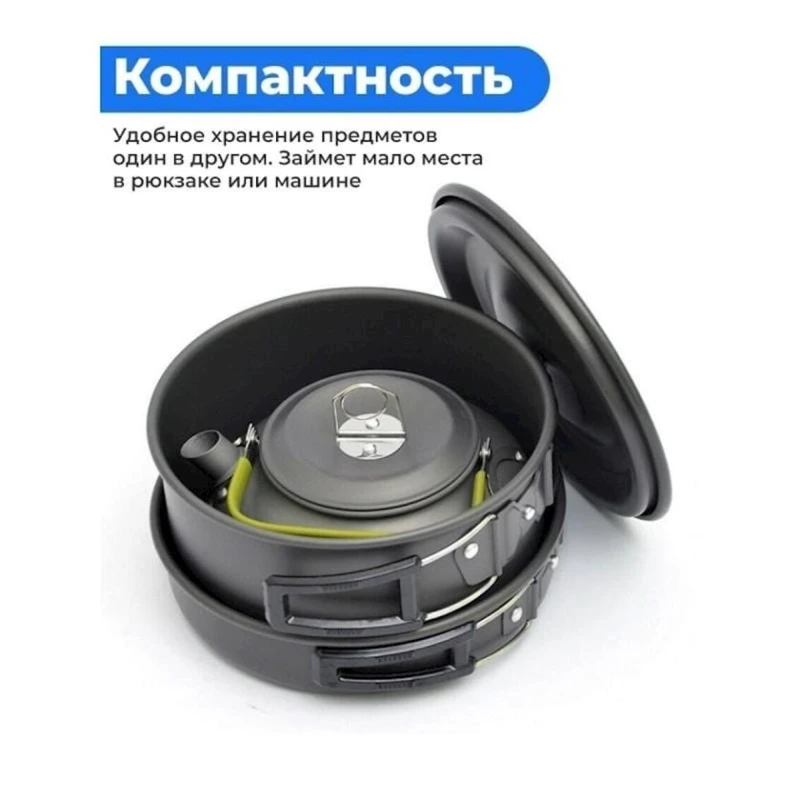 Səyahət qab-qacaq dəsti DS-308, qara